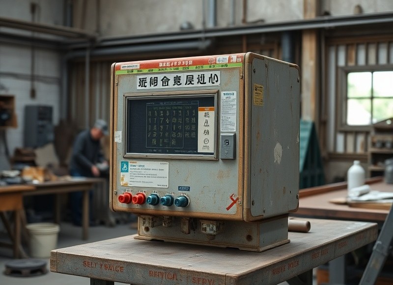 入れ替え前 — 故障が繰り返し、停止することの多い旧型機。